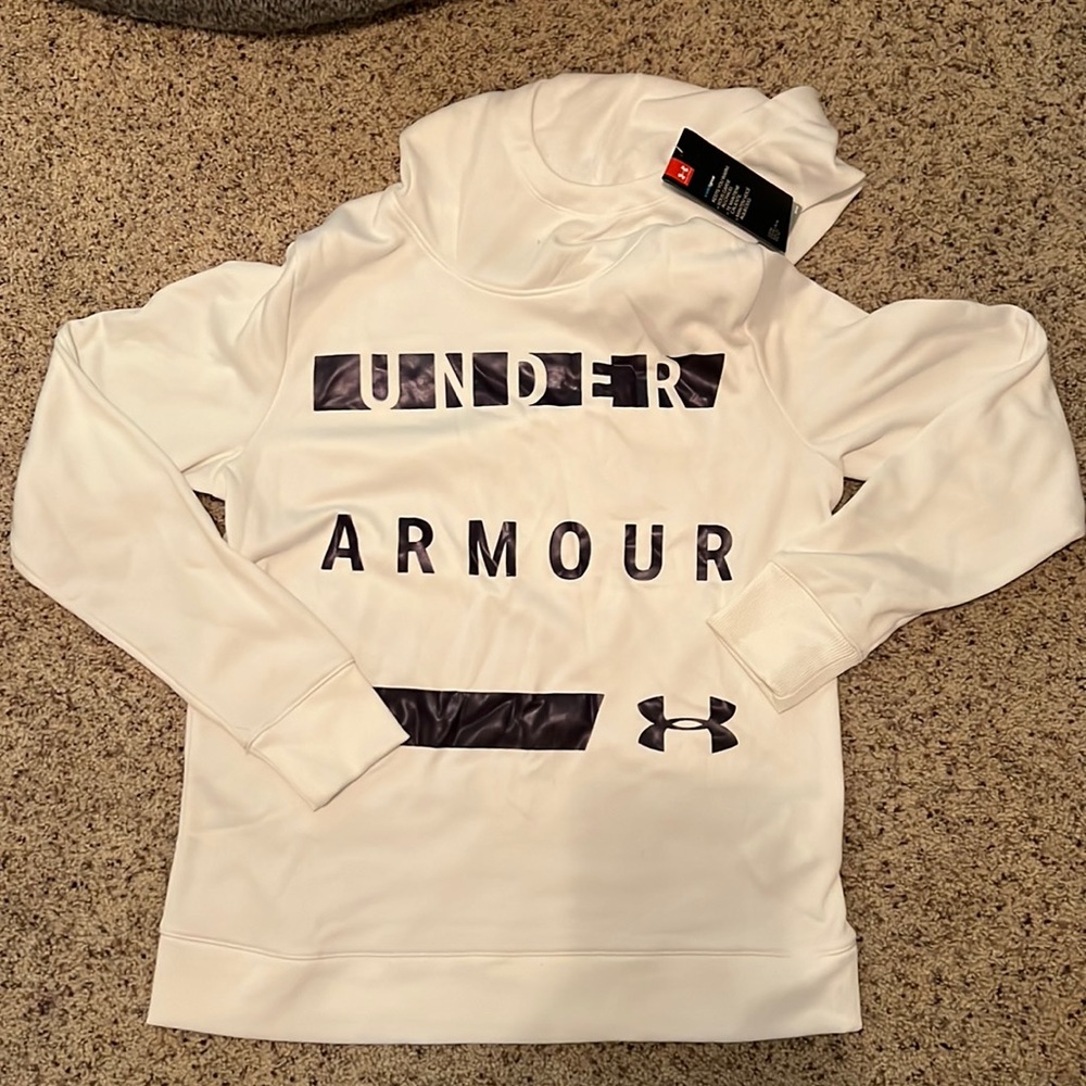 White Under Armour Sweatshirt Womens Medium